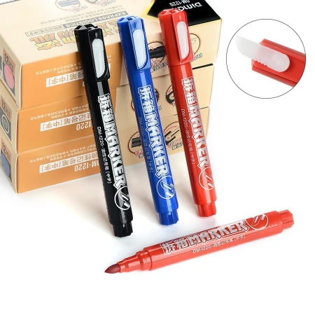 Dima single-head waterproof oil-based marker pen black, blue and red mark pen logistics box head pen express unpacking marker pen Dima single-head waterproof oil-based marker pen black, blue and red mark pen logistics box head pen express unpacking marker pen